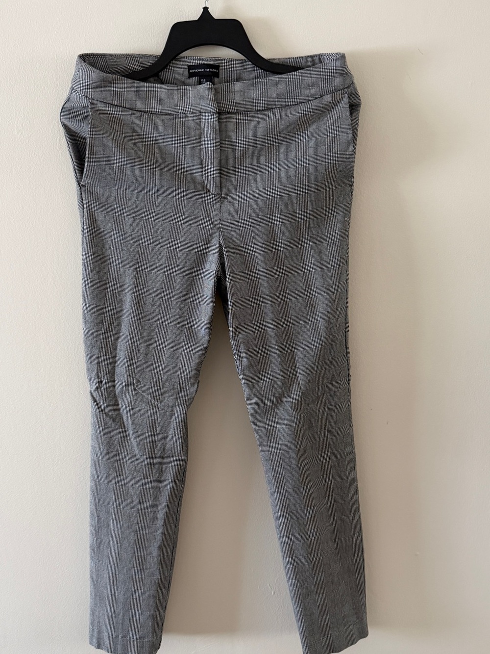 Adrienne Vittadini Gray Straight Leg Dress Pants